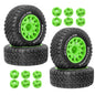 4Pcs 113mm RC Course Truck Tires Wheels 12mm Hex for Traxxas Slash