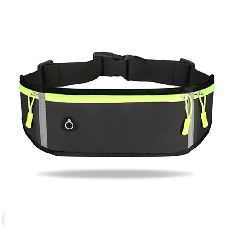 Running Bag Nylon Waist Phone Bag Men Women Waterproof Gym Fitness Bag Hold Water Cycling Phone Case Outdoor Sport Belt Portable