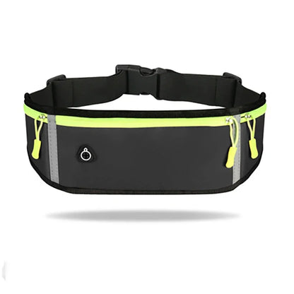 Running Bag Nylon Waist Phone Bag Men Women Waterproof Gym Fitness Bag Hold Water Cycling Phone Case Outdoor Sport Belt Portable