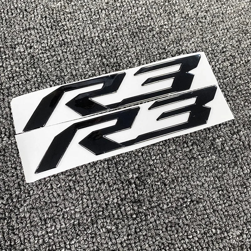 Motorcycle 3D Emblem Badge Decal Tank Wheel Sticker Soft Reflective Decal R1 R3 R6 Sticker For Yamaha YZF-R6 Fairing Body Decals-EXPROTAS