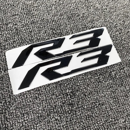 Motorcycle 3D Emblem Badge Decal Tank Wheel Sticker Soft Reflective Decal R1 R3 R6 Sticker For Yamaha YZF-R6 Fairing Body Decals-EXPROTAS