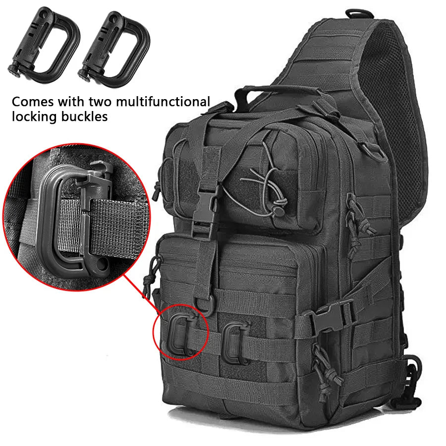 Large Chest Bag Outdoor Waterproof Crossbody Photography Camouflage