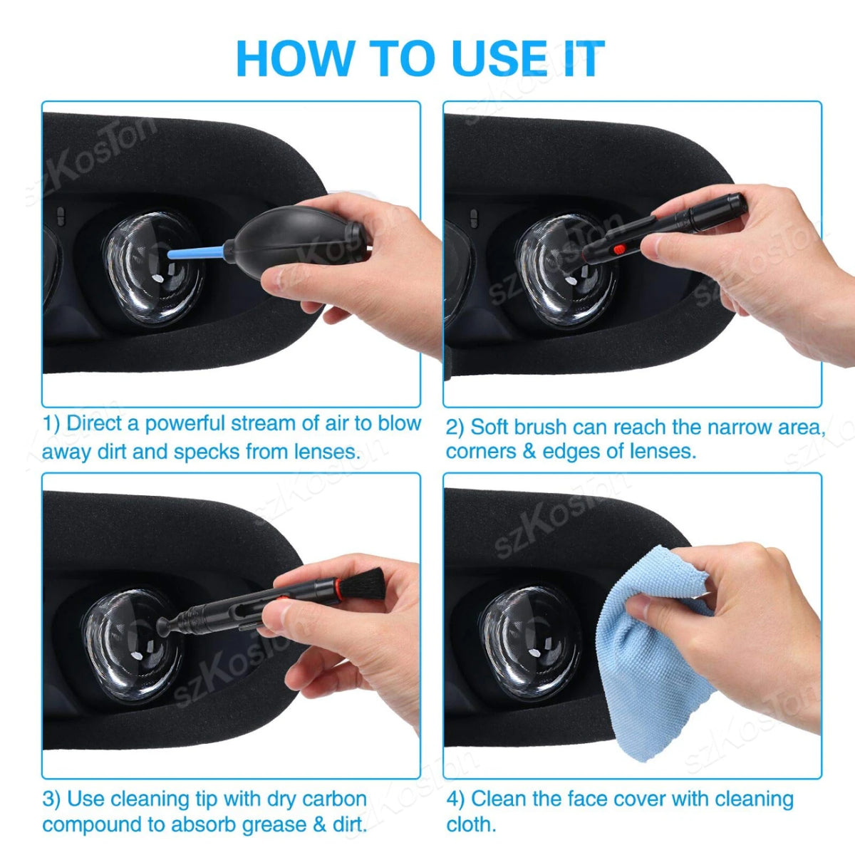 Universal VR Headset Cleaning Pen Anti-Scratch Optical Lens for Quest PSVR2