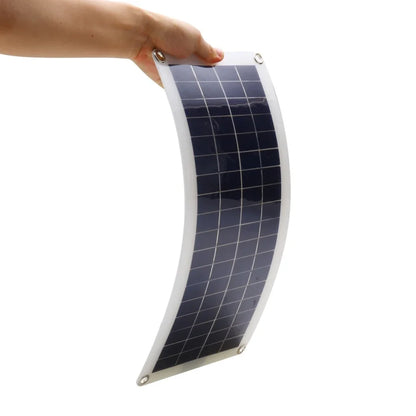 30W Battery Boat Charger Solar Panel 12V Dual USB Controller for RV