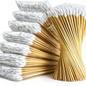 300PCS Cotton Swabs Pointed Tip Wooden Handle Precision Buds