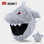 Full Face Covers Plush Motorcycle Helmet Christmas Cartoon Protective Hat