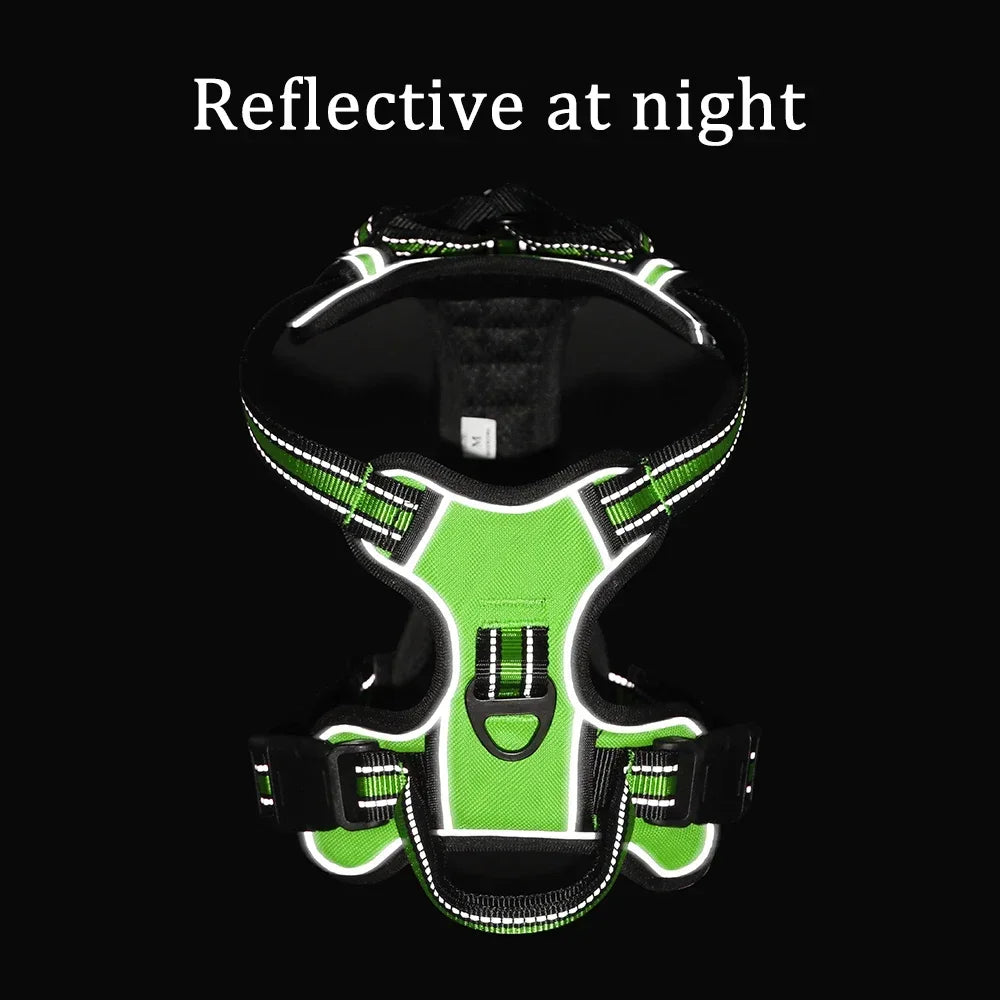 Dog Harness Adjustable Reflective No Pull Vest for Large Medium Small Dogs