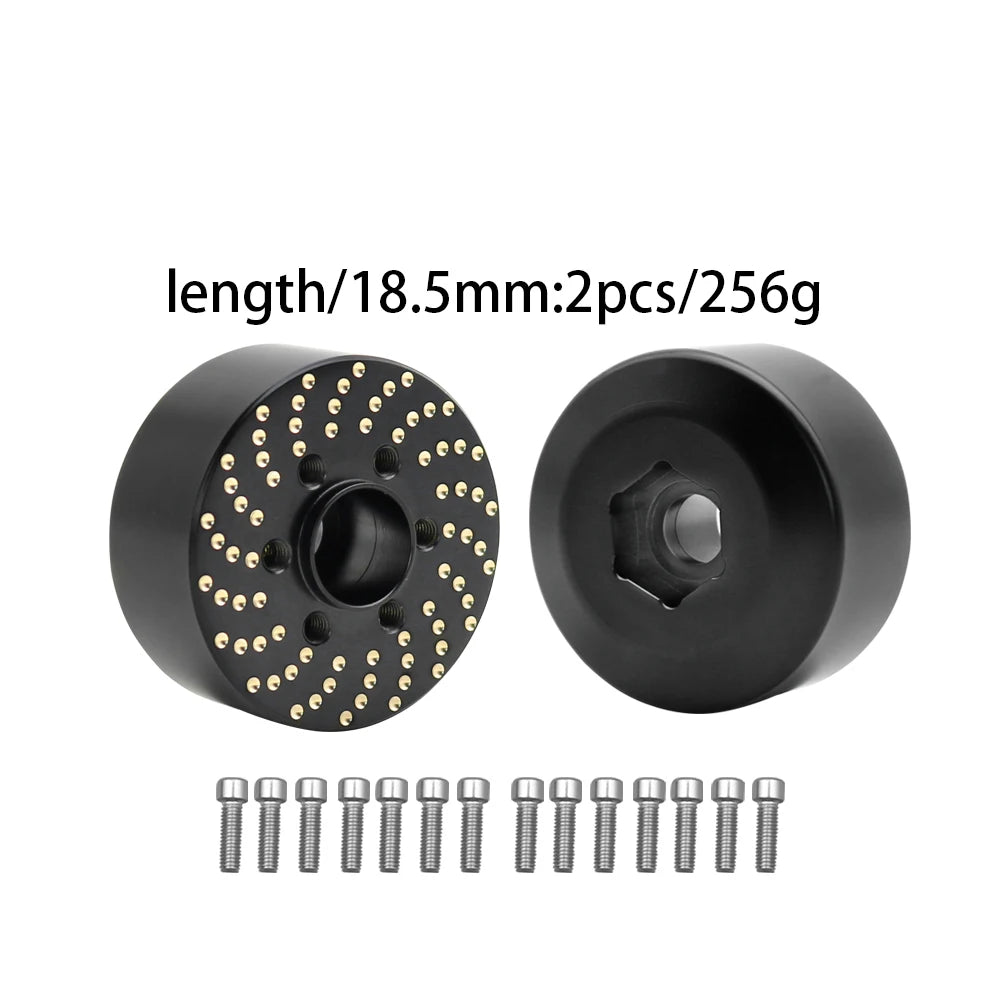 Brass Wheel Hex Hub Adapter for 1.9/2.2 Beadlock RC Crawler Axial SCX10 TRX4 TRX6 - EXPROTAS