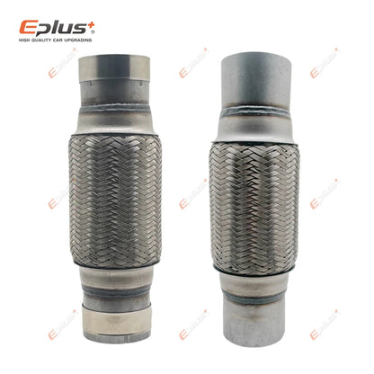 EPLUS Exhaust Flex Pipe | Telescopic Braid Muffler Connector Stainless Steel