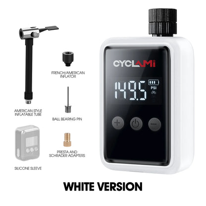 150PSI Electric Air Pump Mini Portable Rechargeable Bike Tyre Inflator