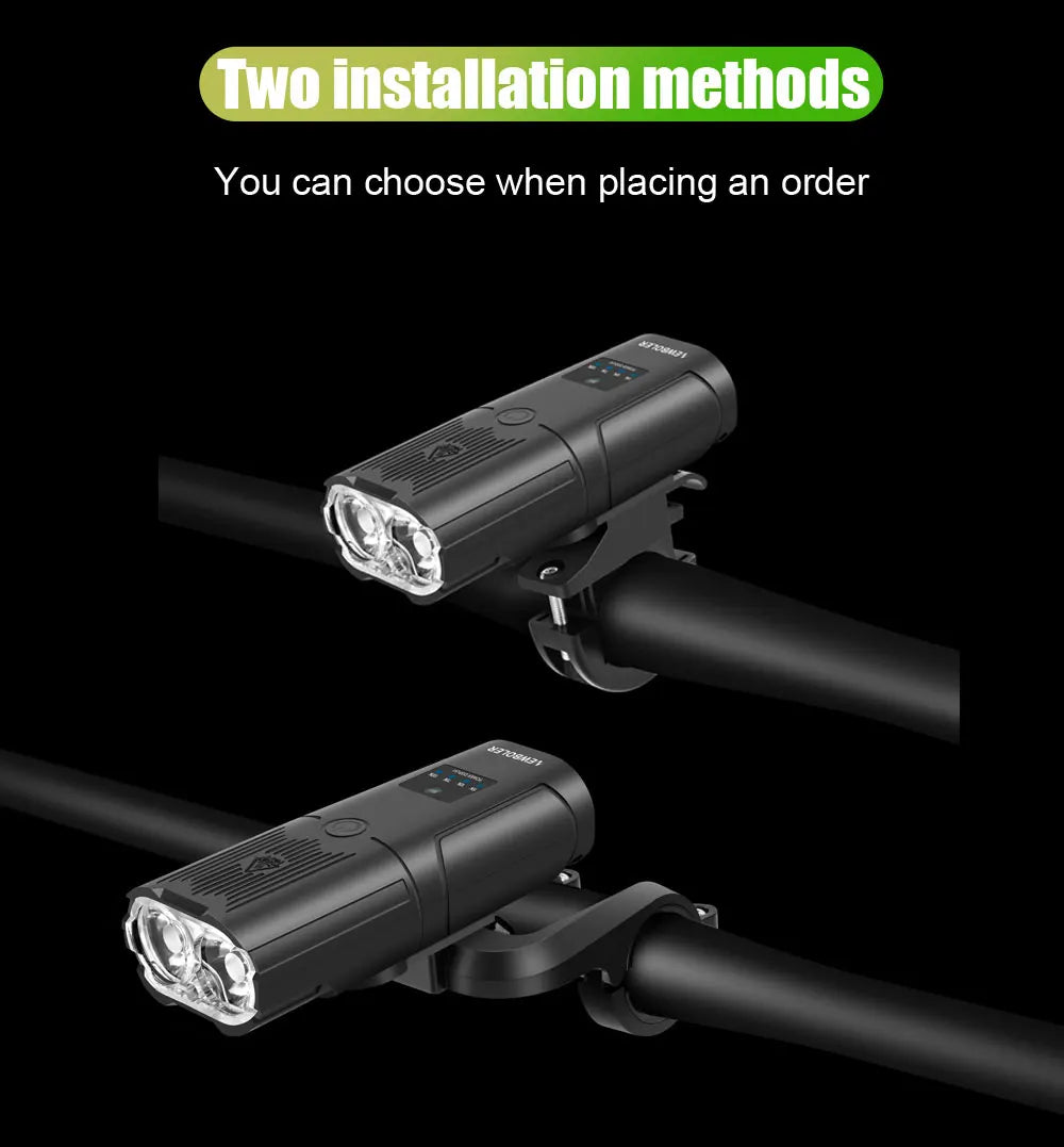 NEWBOLER Bicycle Front Headlight 6000 Lumen 10000mAh USB Rechargeable MTB Road - EXPROTAS
