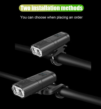 NEWBOLER Bicycle Front Headlight 6000 Lumen 10000mAh USB Rechargeable MTB Road - EXPROTAS