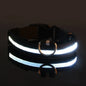 Dog Collar Nylon LED Glow Night Safety Leash Luminous Flashing Pet Accessories