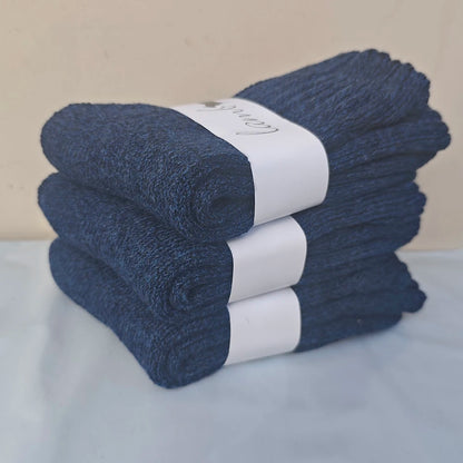 3 Pairs Merino Wool Socks Mens Thick Thermal Hiking Work Boot Winter