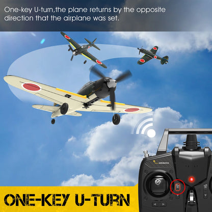 Zero RC Aircraft EPP 400mm Wingspan 2.4G 6-Axis Remote Control Airplane  RC Plane 761-15 RTF Fighter-EXPROTAS