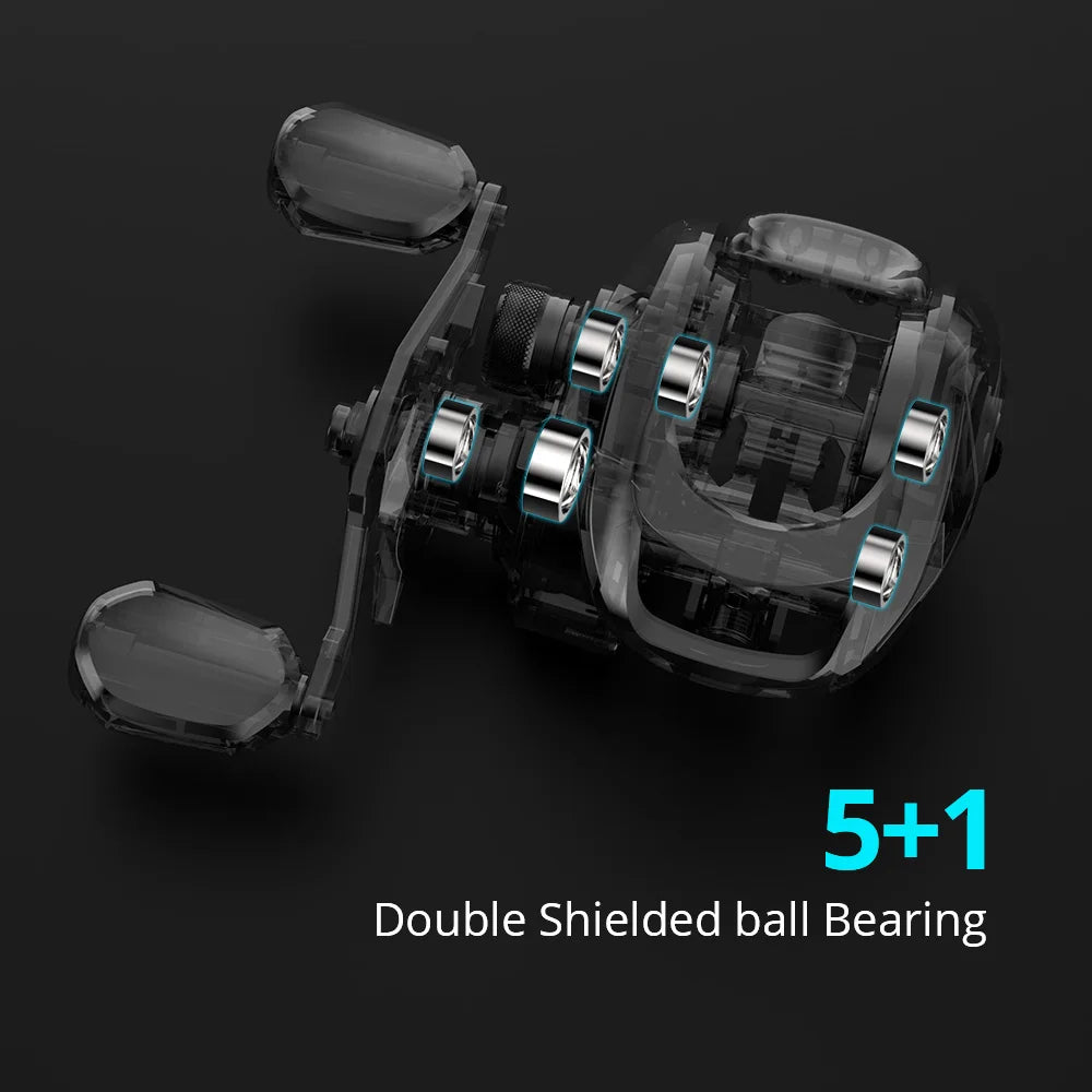 KastKing Brutus Baitcasting Reel Magnetic Braking System 7.2:1 Gear Ratio 5+1 Ball Bearings 8KG Max Drag Fishing Coil-EXPROTAS