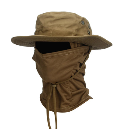 2Pcs Fishing Hat Sun Wide Brim UV Protection Outdoor Cap with Neck Flap