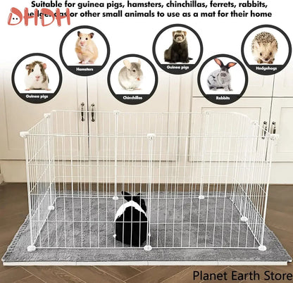 10Pcs Waterproof Guinea Pig Cage Liner Washable Pee Pad Bedding Mat