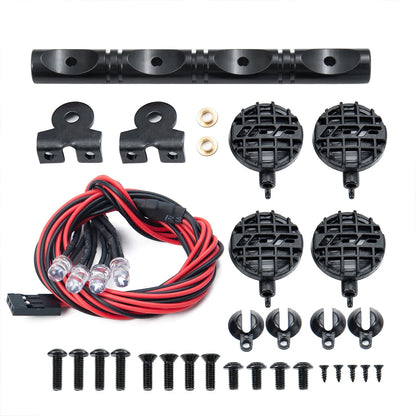LED Roof Light Spotlight for 1/10 RC Crawler Axial SCX10 TRX4 D90 D110