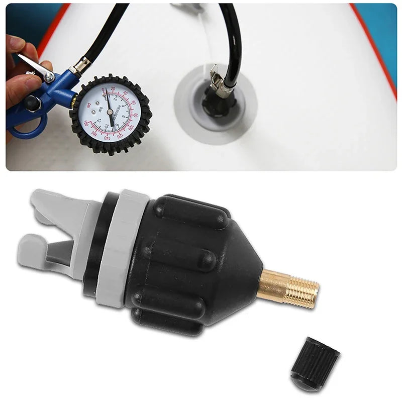 Air Pump Adapter Inflatable Valve for Paddle Board Kayak Boat Compressor