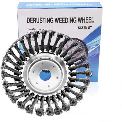 Weed Brush Trimmer Head Steel Wire Wheel Universal Garden Parts 6/8/10 Inch
