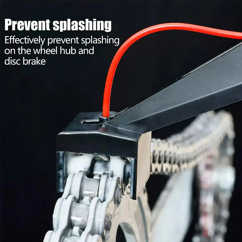 Motorcycle Chain Cleaner Brush Gear Lube for Bike Maintenance
