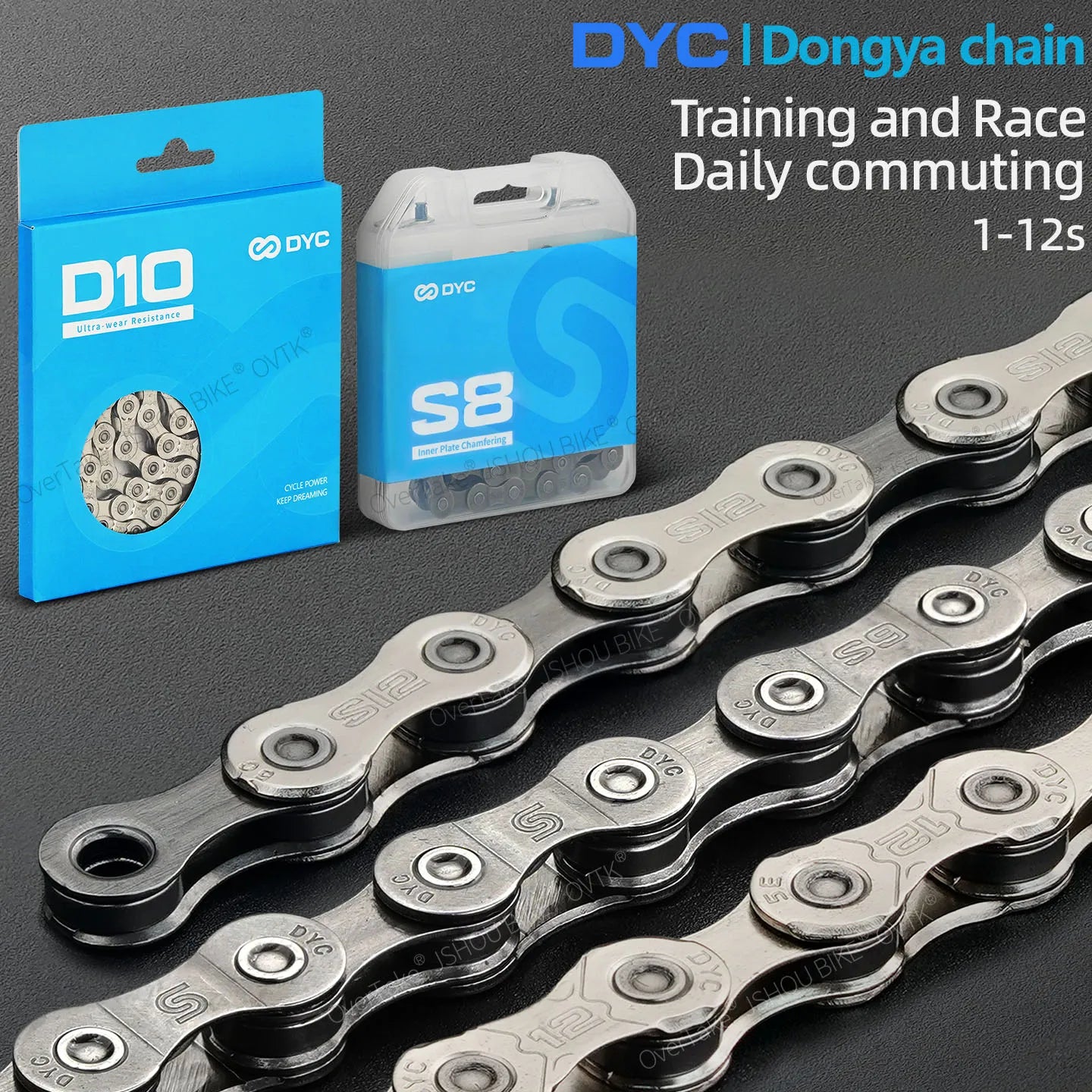 MTB Road Bike Chain DYC 6/7/8/9/10/11/12 Speed Shimano SRAM
