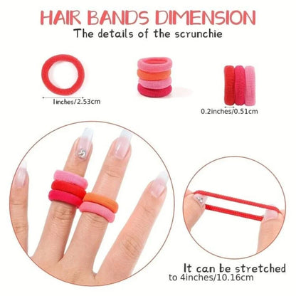 Rubber Bands Hair Ties Elastic Ponytail Hold Accessories for Girls Women