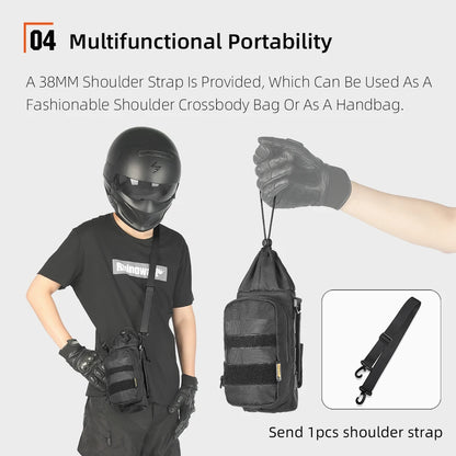 Motorbike Rhinowalk Motorcycle Bottle Holder Quick Release Insulated Kettle Bag MOLLE System Water Cup Holder