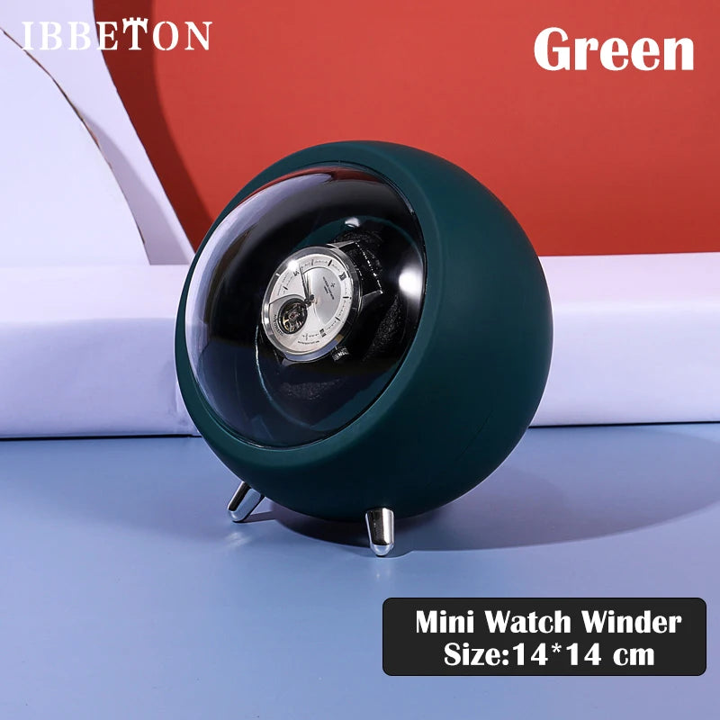 Battery Watch Winder for Automatic Watches Single Box Mains or USB Power