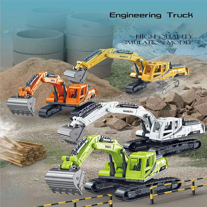 1pc Inertial Excavation Car Type Engineering Toy for Boys and Girls
