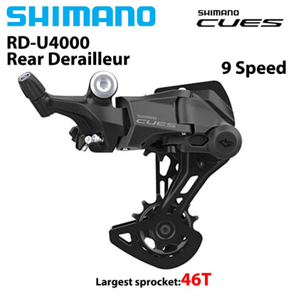 Shimano CUES U4000 9-Speed Shifter SL-U4000-9R + Rear Derailleur RD-U4000 Options