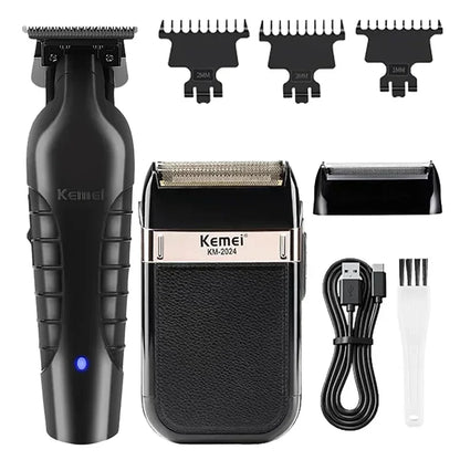 Kemei Professional Hair Clipper Trimmer Cordless Electric Beard Shaver