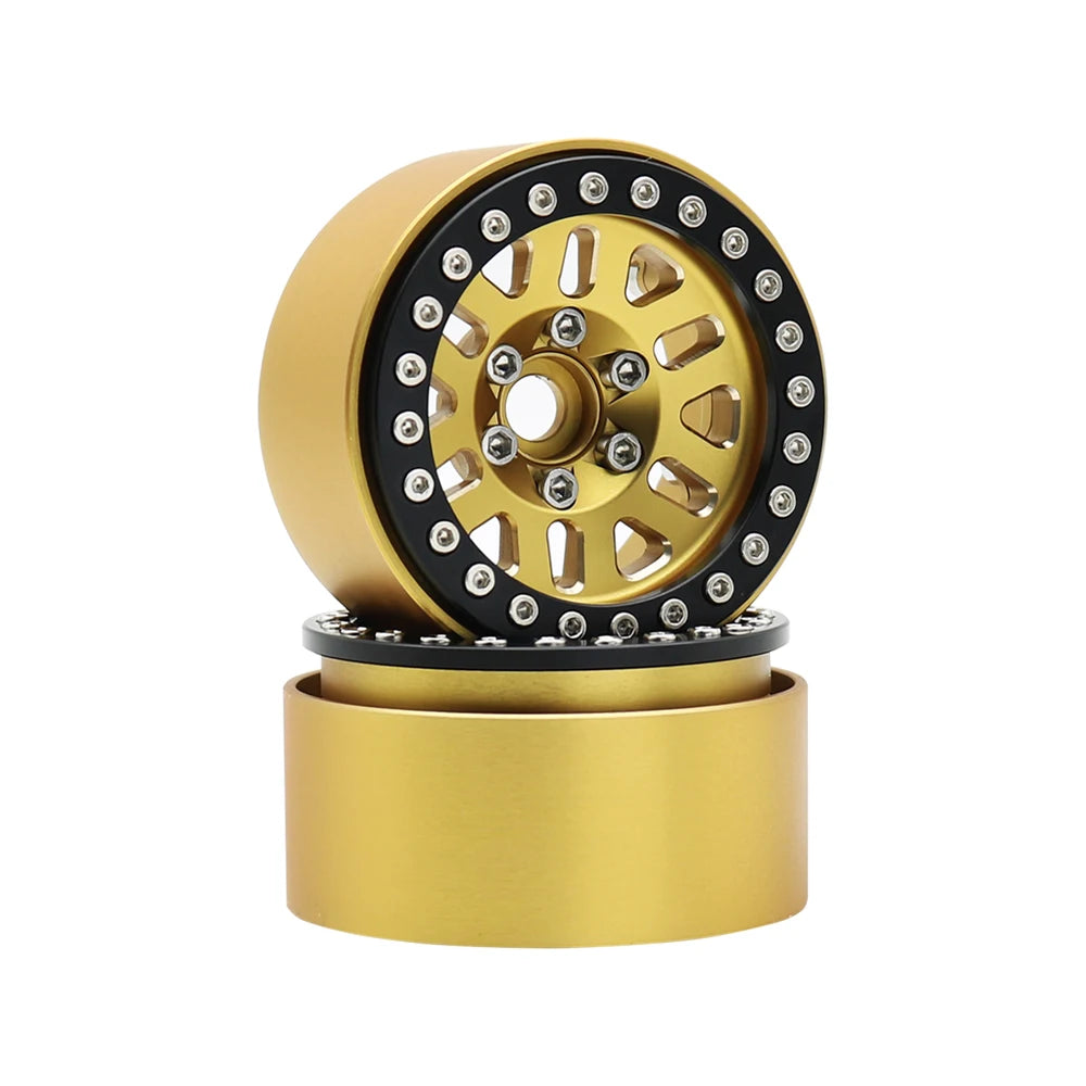240g Brass 1.9" Beadlock Wheel Rim for 1/10 RC Crawler TRX4 TRX6 Axial SCX10 III - EXPROTAS