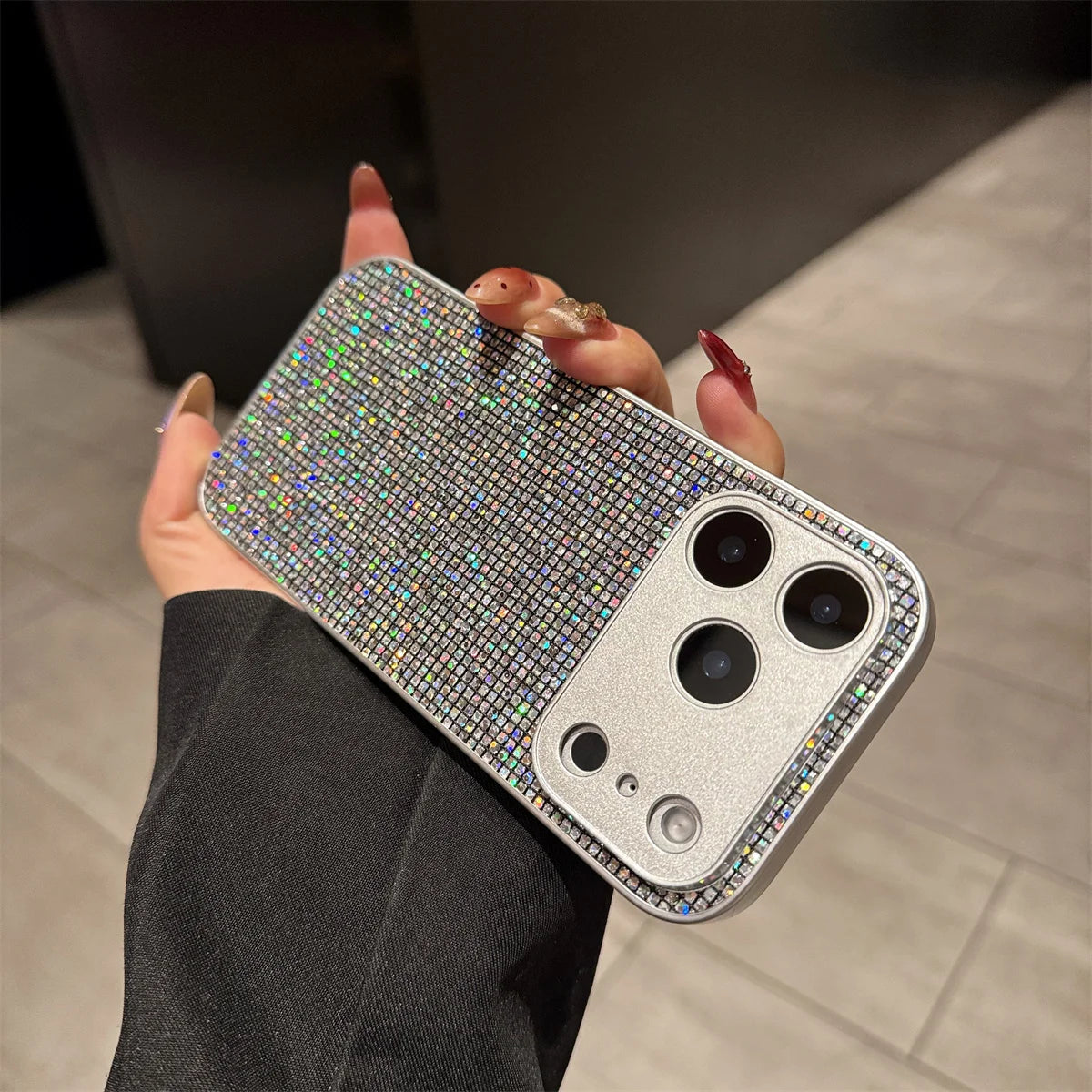 Glitter Starry Sky Diamond Case for iPhone XR-17 Air Pro Max Rhinestone Cover