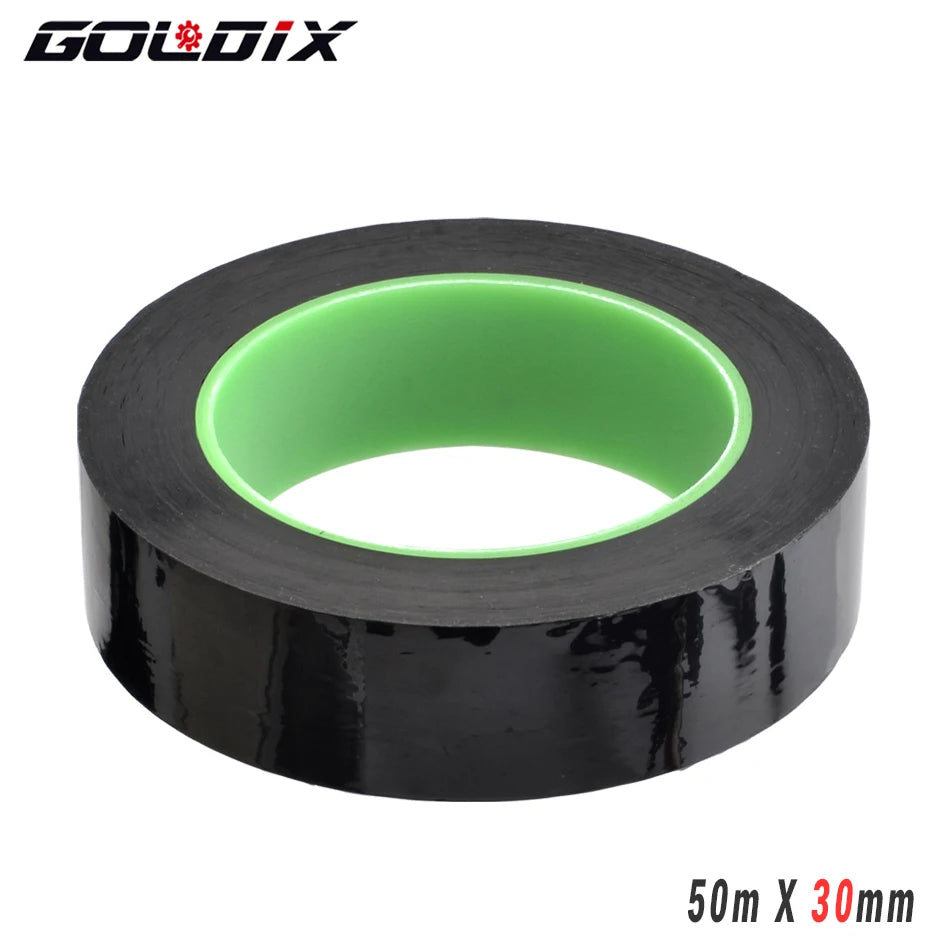 GOLDIX 50m Tubeless Rim Tape for MTB Road Bike, Vacuum Tire Mat Carbon Wheelset