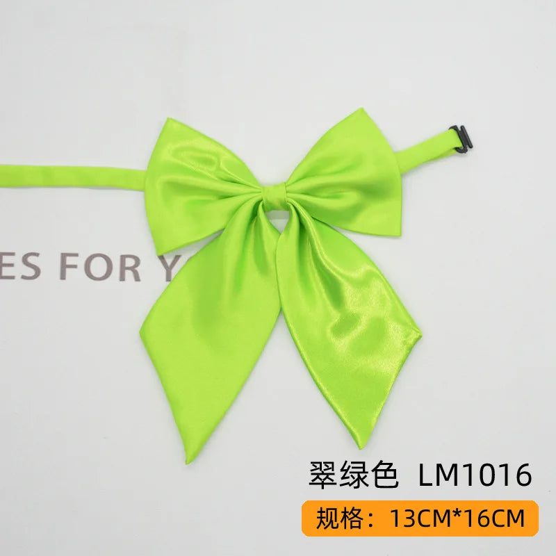 Women Butterfly Bow Ties Solid Silk Necktie Formal Accessory for Events