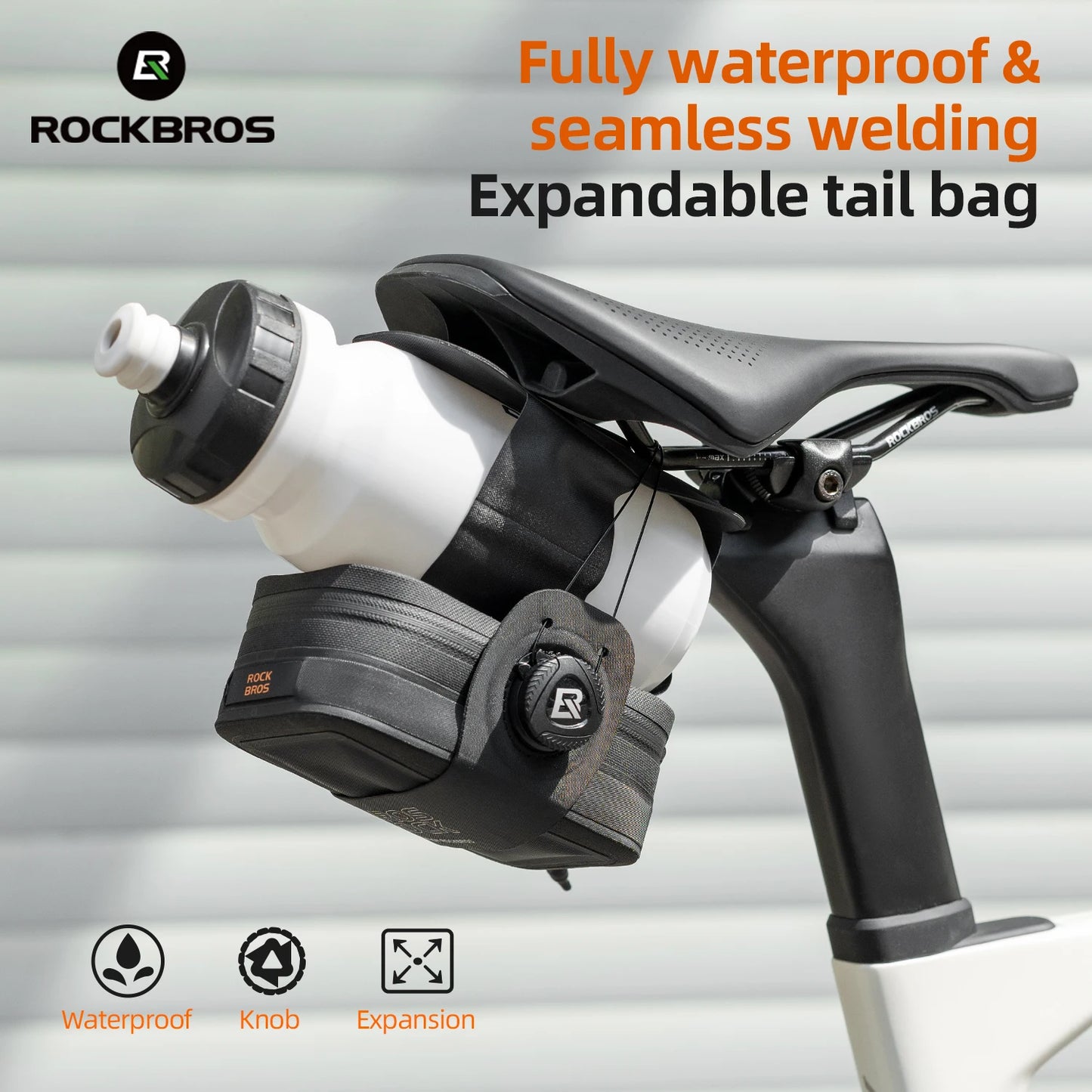 Bicycle Saddle Bag Waterproof Portable Tail Pouch for Bike Cycling MTB