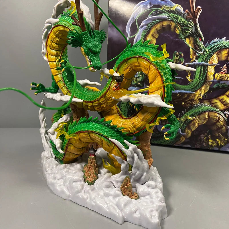Anime Dragon Ball Z Shenron Figure with kid goku Figurine 22CM PVC Action figures Shenlong DBZ Collectible Model Statue Toys-EXPROTAS