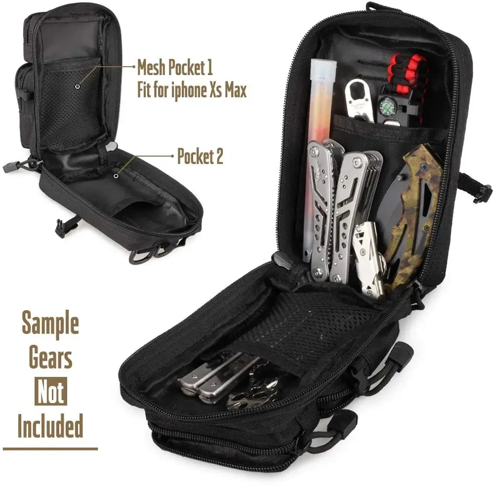 EDC Utility Bag Molle Waist Pouch Tactical Small Organizer Outdoor Gear