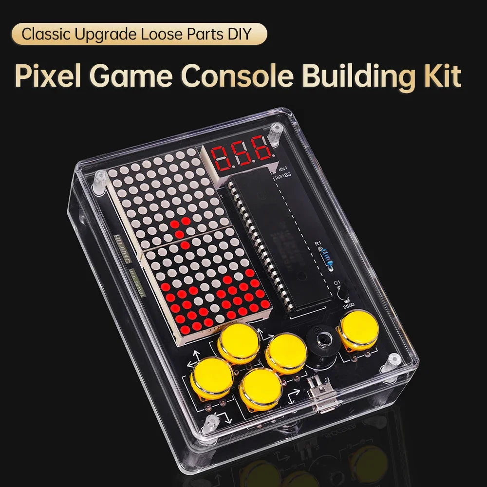 DIY Pixel Game Console 51 Single-Chip Soldering Machine Puzzle Electronic