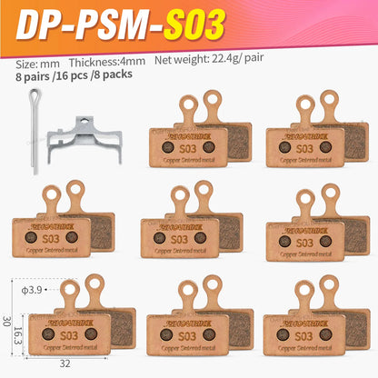 Shimano XT XTR SLX Deore Sintered Metal Brake Pads for BR-M8000 M9000 M7000