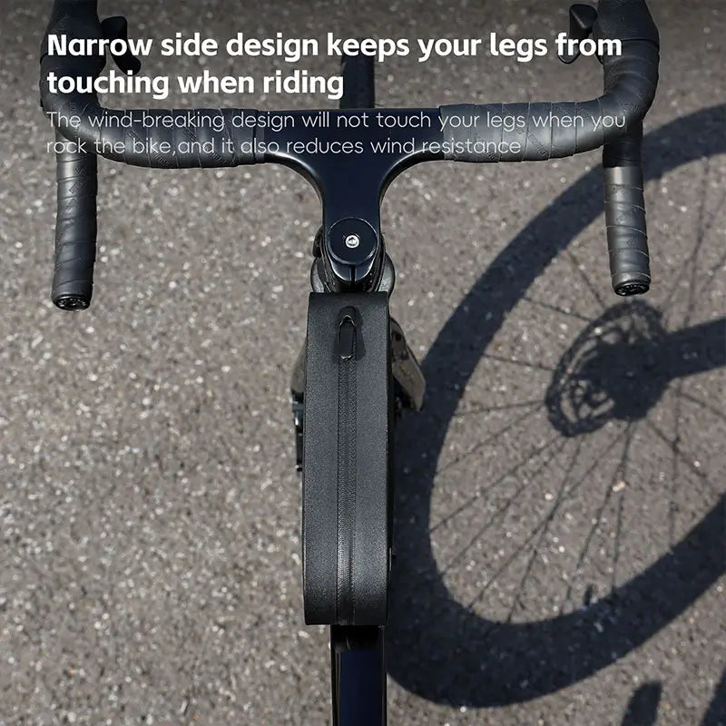 WEST BIKING Bike Top Tube Bag TPU Cycling Front Bag With Screws or Straps Waterproof Windproof Gravel Road Bike Top Frame Bag-EXPROTAS