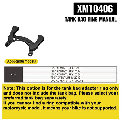 Rhinowalk 6.5L Magnetic Motorcycle Tank Bag Quick Release Rain Cover Universal