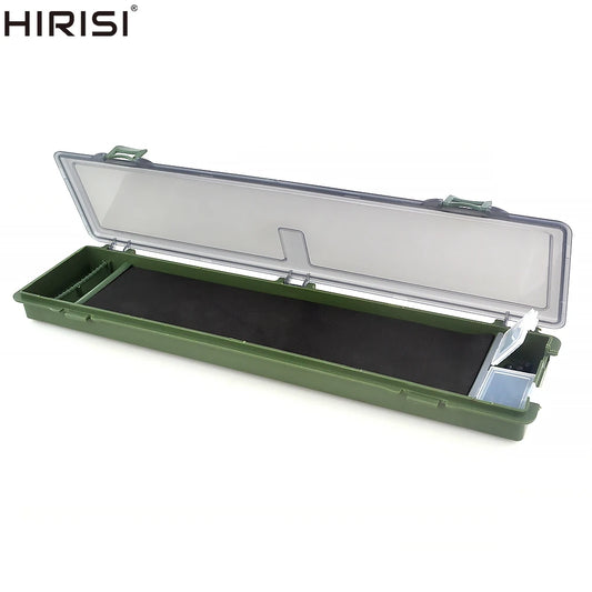 Hirisi Carp Fishing Tackle Box Hair Rig Board with Pins Rig Wallet Storage Case