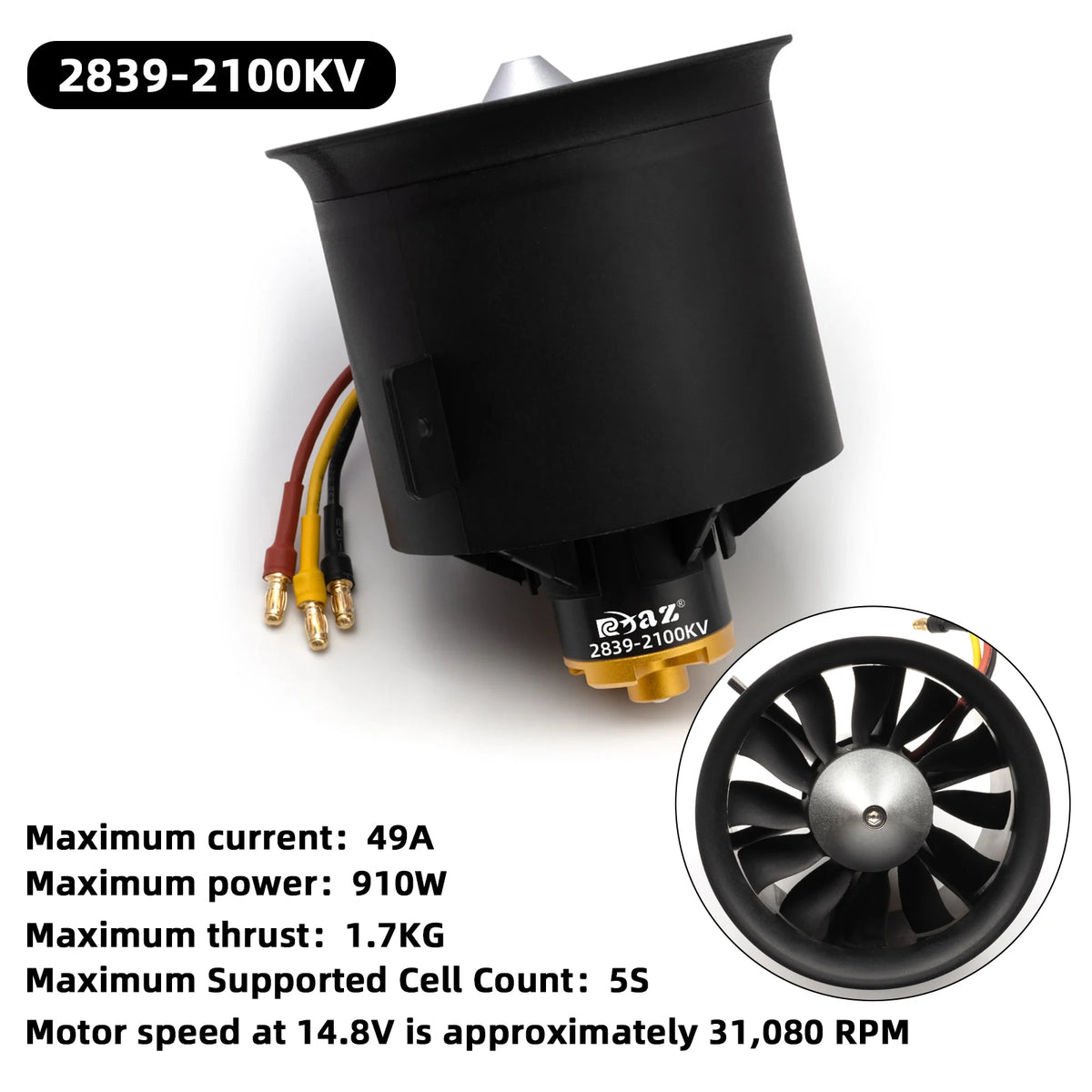 Rcxaz RC Mini Brushed ESC 30A Electric Motor for 1/10 Scale Car
