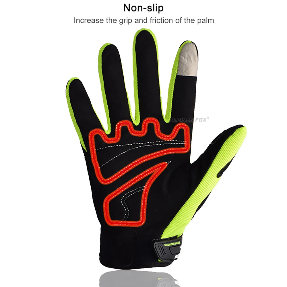 Suomy Summer Full Finger Motorcycle Gloves Breathable Touch Screen Wear-Resistant