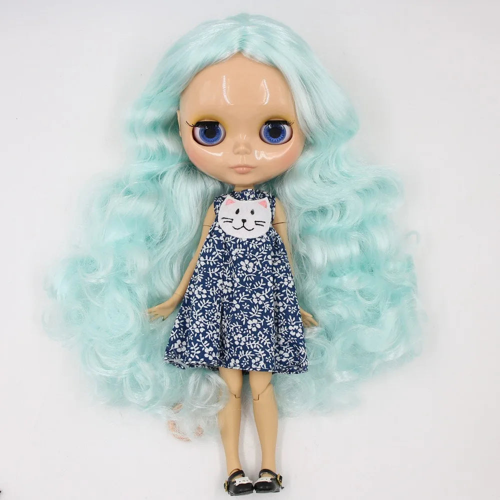 ICY DBS Blyth doll 1/6 bjd tan skin joint body shiny face 30cm toy girls gift-EXPROTAS