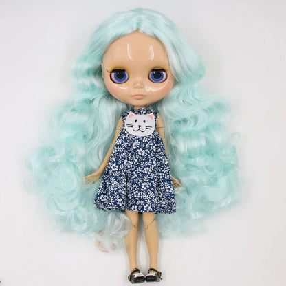 ICY DBS Blyth doll 1/6 bjd tan skin joint body shiny face 30cm toy girls gift-EXPROTAS