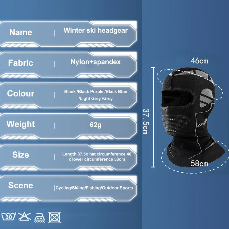 Winter Face Cover Balaclava Mask Hat Thermal Neck Warmer Men Women